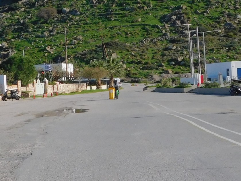 taking out the recycling